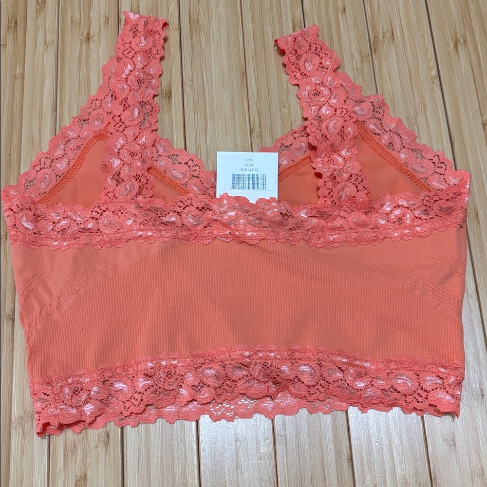 Bralette. One size. Coral color. NWT. - Picture 3 of 9